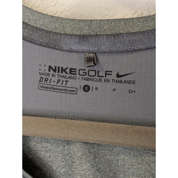 NIKE Women's Size Small Nike Golf Dri-Fit Tank Top Gray with White Swoosh $30 - Picture 3 of 7